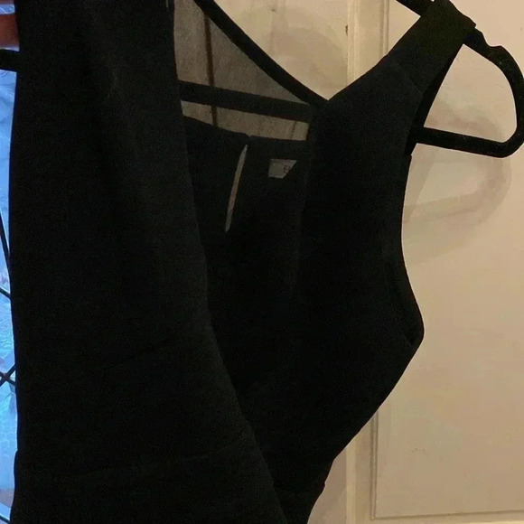 BCBGenerstion Illusion Mesh Deep V Mini Dress - Picture 8 of 8